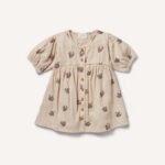 Crinkle Buttom Dress