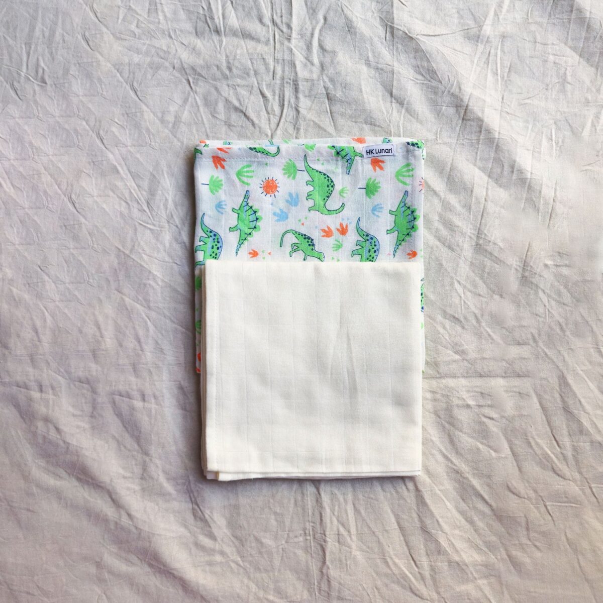 Muslin Swaddle Sheets Dino Print - Image 2