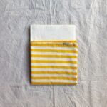 Muslin Swaddle Sheets Yellow & Ivory Strip