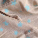 Muslin Swaddle Sheets Brown & Ivory - Image 5