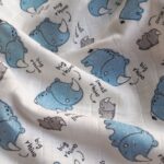 Muslin Swaddle Sheets Rhino Print & Ivory - Image 2