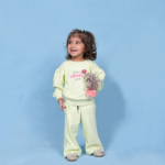Girls Winter Terry Set   Coffee Date  Sweatshirt & Trouser