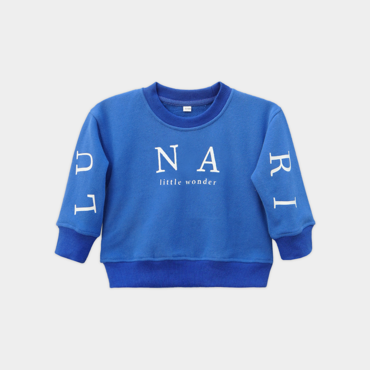 Baby Terry Set Blue Sweatshirt & Trouser - Image 3