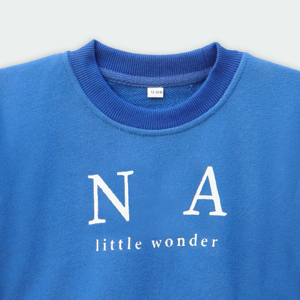 Baby Terry Set Blue Sweatshirt & Trouser - Image 4