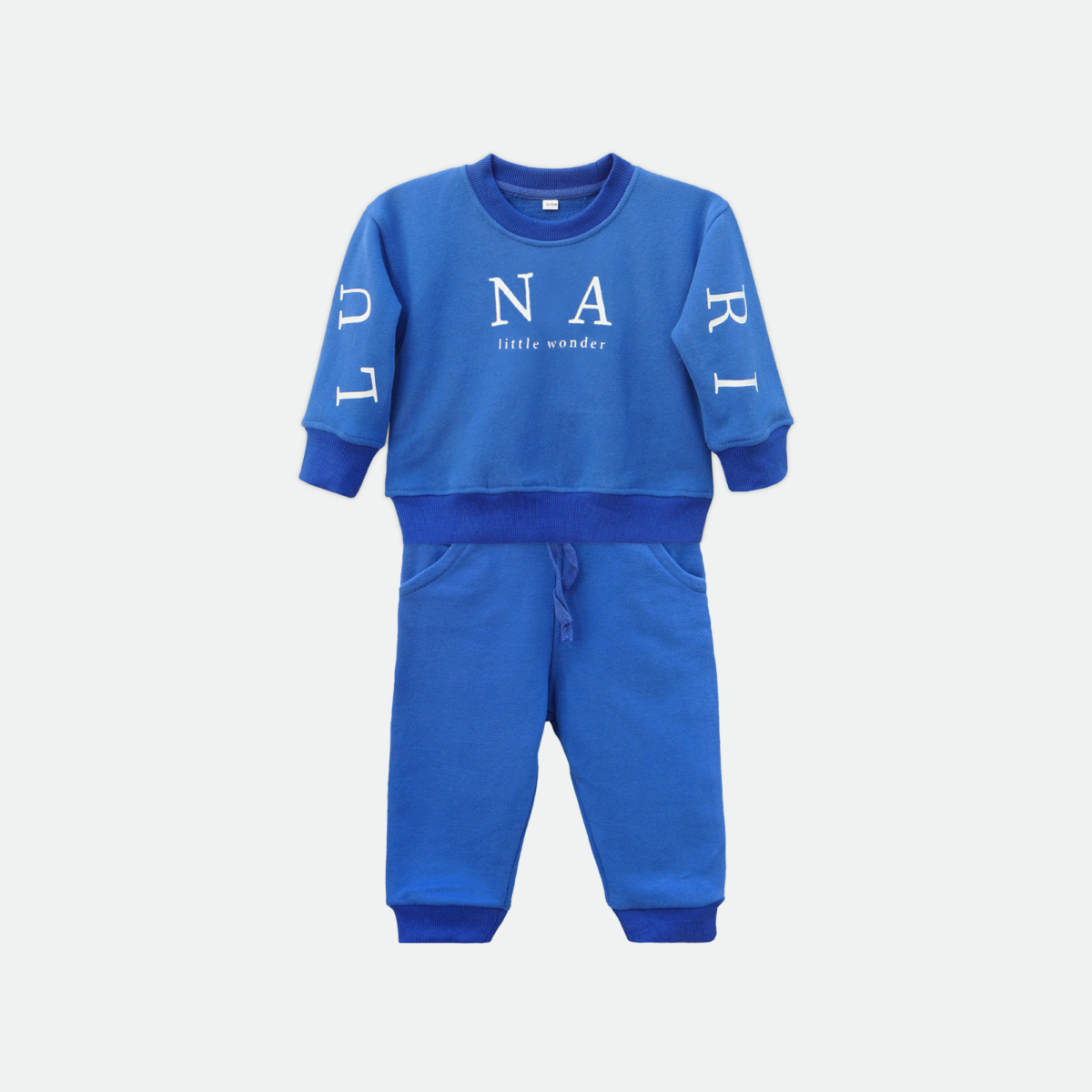 Baby Terry Set Blue Sweatshirt & Trouser - Image 2