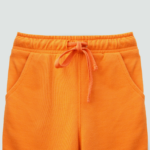 Orange Terry Baby Set Sweatshirt & Trouser