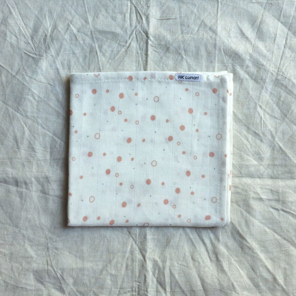 Muslin Swaddle Sheets Leaf Print & Polka - Image 2