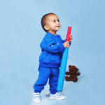 Baby Terry Set Blue Sweatshirt & Trouser