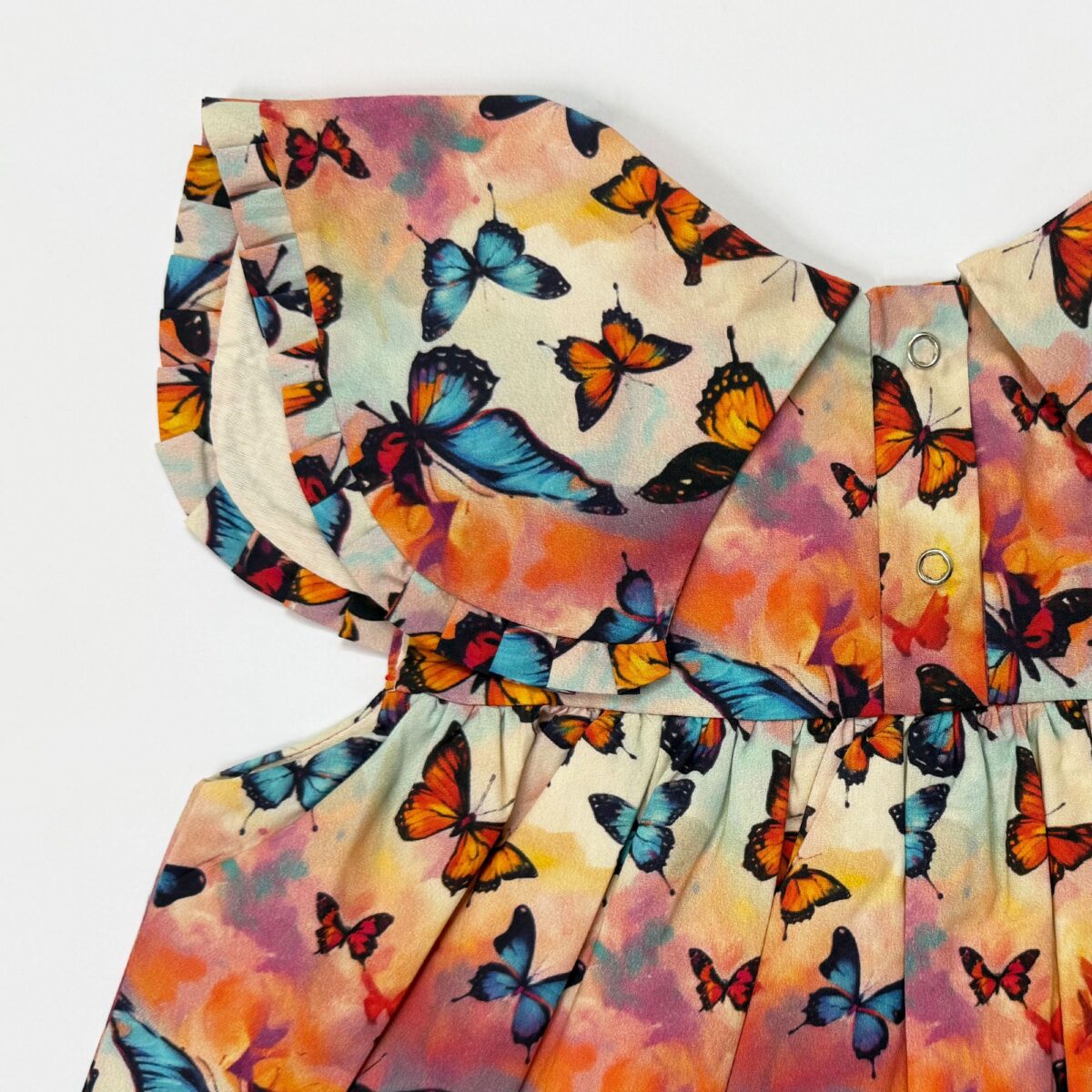 Butterfly Print Flared Top - Image 2