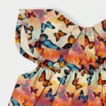Butterfly Print Flared Top - Image 2