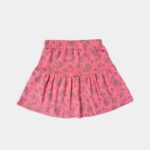 Pink Glittery Co-Ord Set Relaxed Fit Top with Skirt