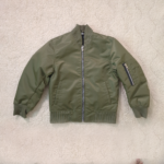 Olive Green Kids Bomber Jacket