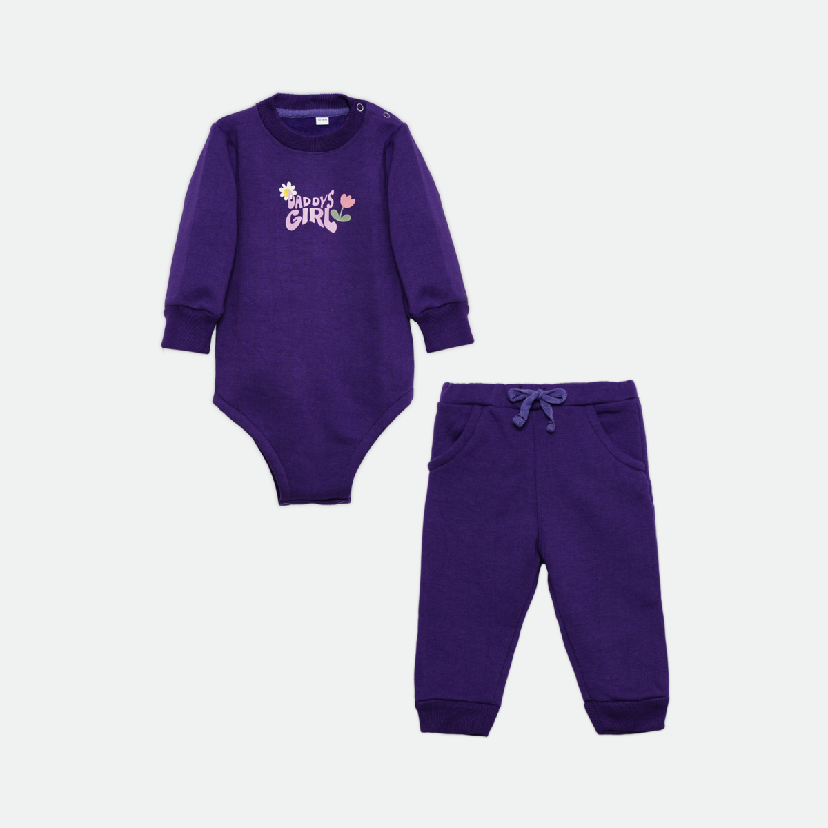 Daddy 's Girl Baby Girl Bodysuit & Jogger Set - Image 2