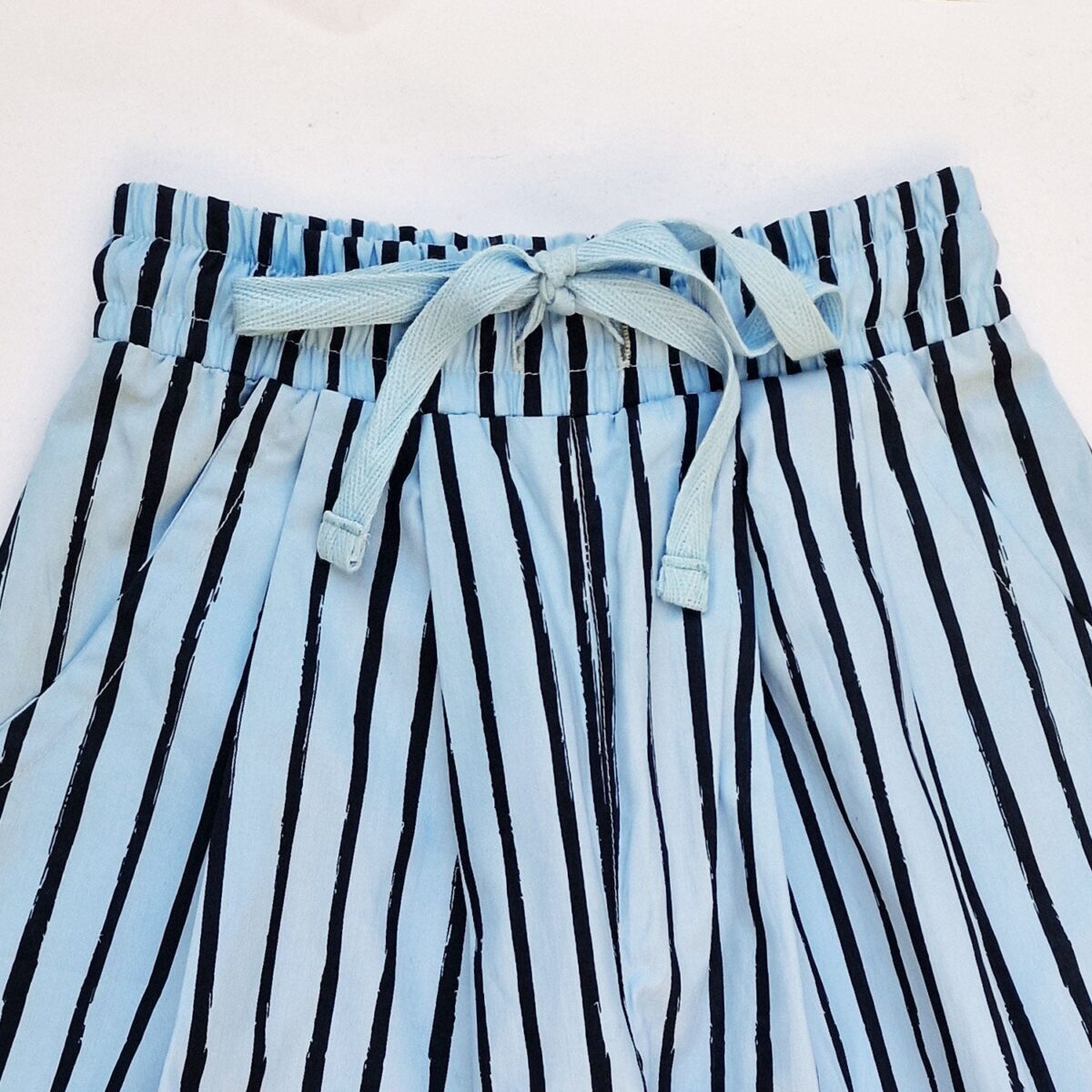Blue line tapered pants Kids Cotton Trousers - Image 3